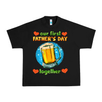 Black our first father's day together and beer Urban Heavy Tee - HRA Design Shop