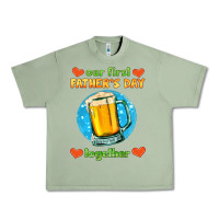 Oil Green our first father's day together and beer Urban Heavy Tee - HRA Design Shop