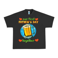 Pigment Black our first father's day together and beer Urban Heavy Tee - HRA Design Shop