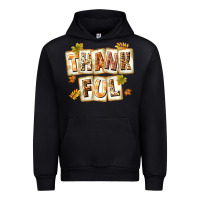 Black Thankful with Plate Urban Hoodie - texasbilliewilder