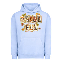 Pigment Grape Ice Thankful with Plate Urban Hoodie - texasbilliewilder
