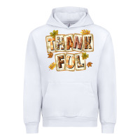 White Thankful with Plate Urban Hoodie - texasbilliewilder