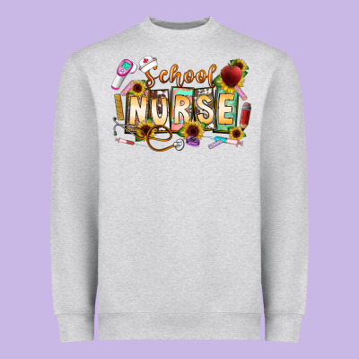 School Nurse Heavyweight Sweatshirt Designed By Cowhidedigitalart