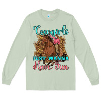 Matcha cowgirls just wanna have fun Long Sleeve Tee - Artiststas