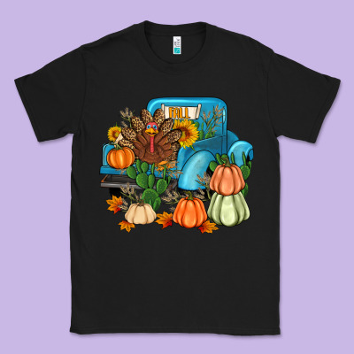 Thanksgiving Turkey Truck Classic Tee Designed By Artiststas