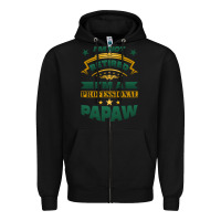 Black i'm not retired i'm a professional papaw Zipper Hoodie - Jasminsmagicworld
