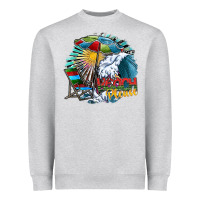 Heather Grey beach please Heavyweight Sweatshirt - SublimationCraftShop