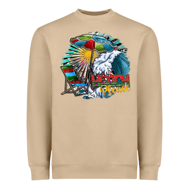 Beach Please Heavyweight Sweatshirt by SublimationCraftShop | Teevron