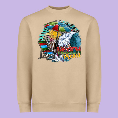 Beach Please Heavyweight Sweatshirt Designed By Sublimationcraftshop