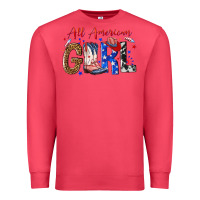 Cardinal all american girl Premium Sweatshirt - NancyCooperArtShop