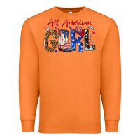 Carrot all american girl Premium Sweatshirt - NancyCooperArtShop