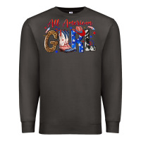 Smoke all american girl Premium Sweatshirt - NancyCooperArtShop