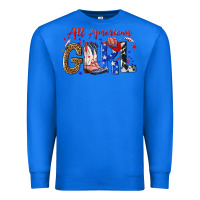 True Royal all american girl Premium Sweatshirt - NancyCooperArtShop