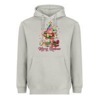 Moon Dust merry bookmas christmas book tree Heavyweight Hoodie - MaliasSmallBusiness