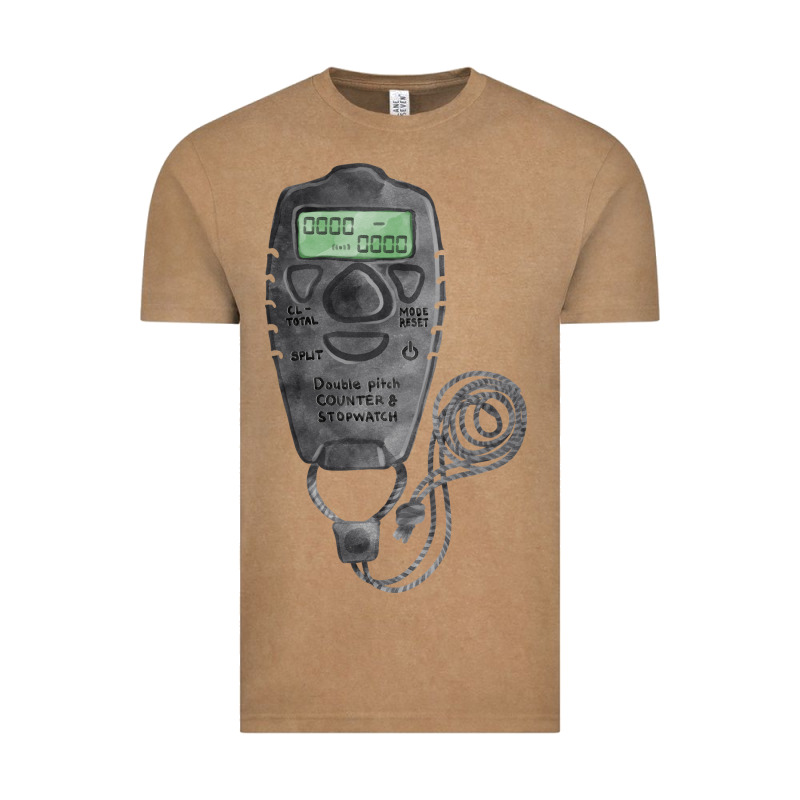 Baseball Counter And Stopwatch Fa Element Vintage Tee by FaDigitalArtStudio | Teevron
