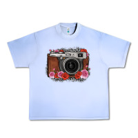 Grape Ice rose grey leopard vintage camera Urban Heavy Tee - FaDigitalArtStudio