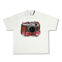 Pistachio rose grey leopard vintage camera Urban Heavy Tee - FaDigitalArtStudio