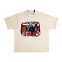 Sandshell rose grey leopard vintage camera Urban Heavy Tee - FaDigitalArtStudio