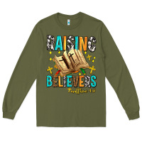 Army Green Raising believers matthew 4 17 Long Sleeve Tee - AdoDesignShop