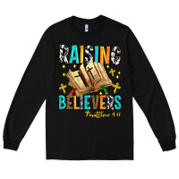 Black Raising believers matthew 4 17 Long Sleeve Tee - AdoDesignShop