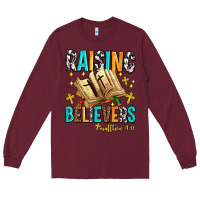 Burgundy Raising believers matthew 4 17 Long Sleeve Tee - AdoDesignShop
