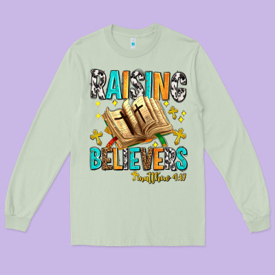 Raising Believers Matthew 4 17 Long Sleeve Tee Designed By Adodesignshop