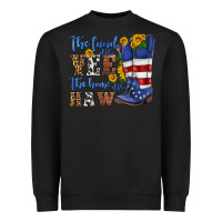 Black the land of the yee the home of the haw Heavyweight Sweatshirt - HRA Design Shop