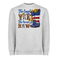 Heather Grey the land of the yee the home of the haw Heavyweight Sweatshirt - HRA Design Shop