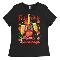 Black this calls for champagne Ladies Tee - AdoDesignShop