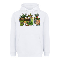 White plant lover coffee cups Heavyweight Hoodie - NancyCooperArtShop