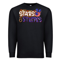 Black stars and stripes Premium Sweatshirt - NancyCooperArtShop