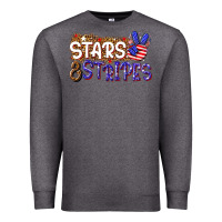 Charcoal Heather stars and stripes Premium Sweatshirt - NancyCooperArtShop