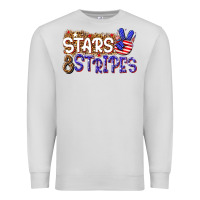 Dove Grey stars and stripes Premium Sweatshirt - NancyCooperArtShop