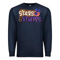 Navy stars and stripes Premium Sweatshirt - NancyCooperArtShop