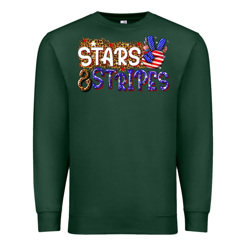 Stars And Stripes Premium Sweatshirt by NancyCooperArtShop | Teevron