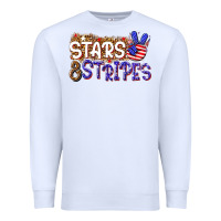 White stars and stripes Premium Sweatshirt - NancyCooperArtShop