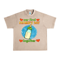 French Oak our first father's day together and baby bottle Urban Heavy Tee - HRA Design Shop