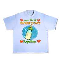 Grape Ice our first father's day together and baby bottle Urban Heavy Tee - HRA Design Shop