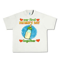 Pistachio our first father's day together and baby bottle Urban Heavy Tee - HRA Design Shop