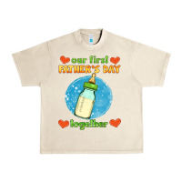 Sandshell our first father's day together and baby bottle Urban Heavy Tee - HRA Design Shop