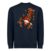 Navy Christmas crawfish Heavyweight Sweatshirt - FaDigitalArtStudio