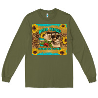 Army Green dead tired fueled by coffee Long Sleeve Tee - Artiststas