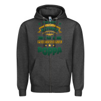 Charcoal Heather i'm not retired i'm a professional poppa Zipper Hoodie - Jasminsmagicworld