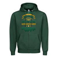 Sports Green i'm not retired i'm a professional poppa Zipper Hoodie - Jasminsmagicworld