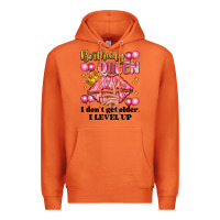 Carrot birthday queen i dont get older i level up Premium Hoodie - Artiststas