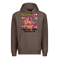 Coffee birthday queen i dont get older i level up Premium Hoodie - Artiststas