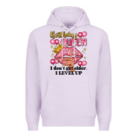 Lilac birthday queen i dont get older i level up Premium Hoodie - Artiststas