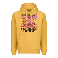 Mustard birthday queen i dont get older i level up Premium Hoodie - Artiststas