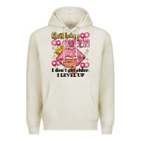 Oatmeal Heather birthday queen i dont get older i level up Premium Hoodie - Artiststas