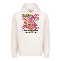Pale Pink birthday queen i dont get older i level up Premium Hoodie - Artiststas